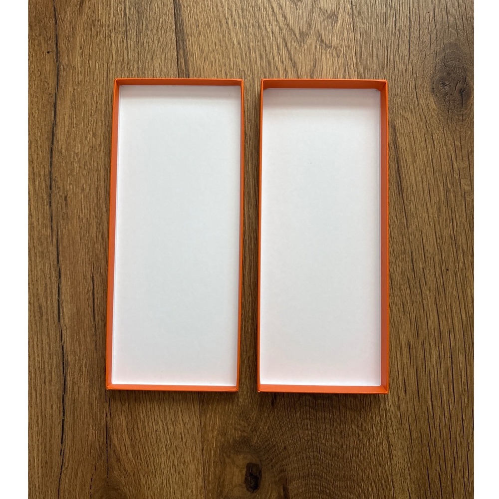 Hermes Paris Orange Rectangular Accessory Gift Storage Box Designer - Picture 9 of 9